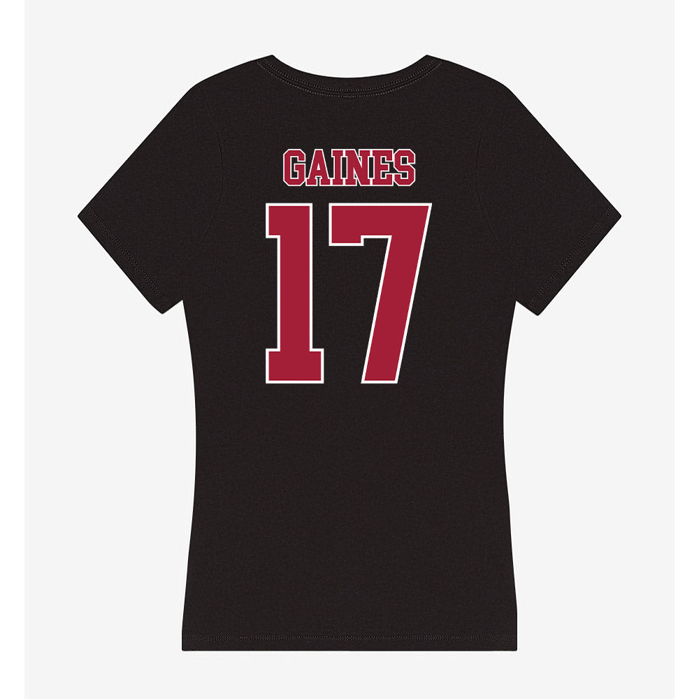 Stanford - NCAA Football : Omari Gaines - Women's V-Neck T-Shirt-1