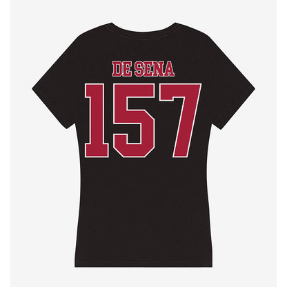 Stanford - NCAA Wrestling : Jack De Sena - Women's V-Neck T-Shirt-1