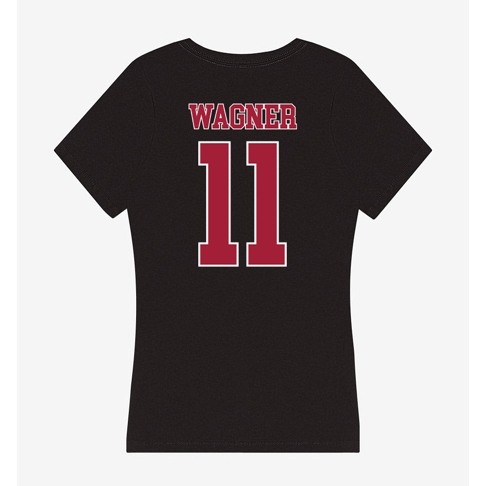 Stanford - NCAA Men's Volleyball : Moses Wagner - Women's V-Neck T-Shirt-1