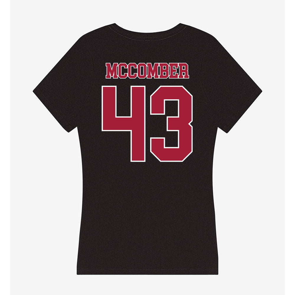 Stanford - NCAA Football : Landon McComber - Women's V-Neck T-Shirt-1