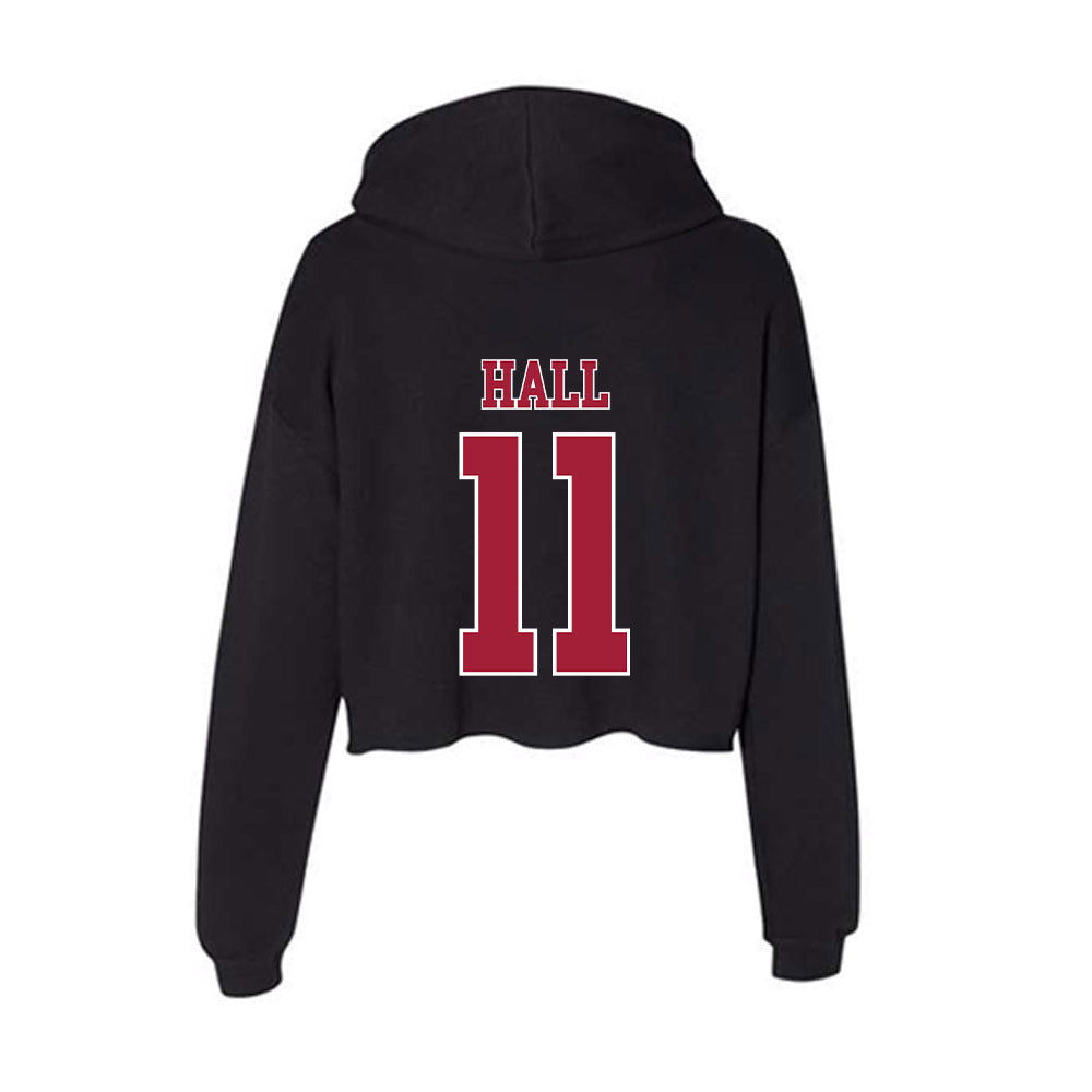Stanford - NCAA Football : JonAnthony Hall - Women's Crop Fleece Hoodie-1