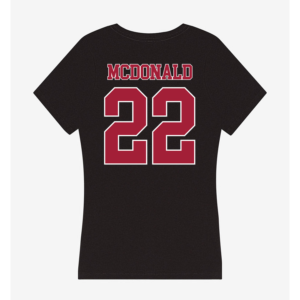 Stanford - NCAA Football : Zaiden McDonald - Women's V-Neck T-Shirt-1