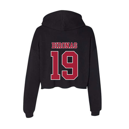 Stanford - NCAA Football : London Bironas - Women's Crop Fleece Hoodie-1