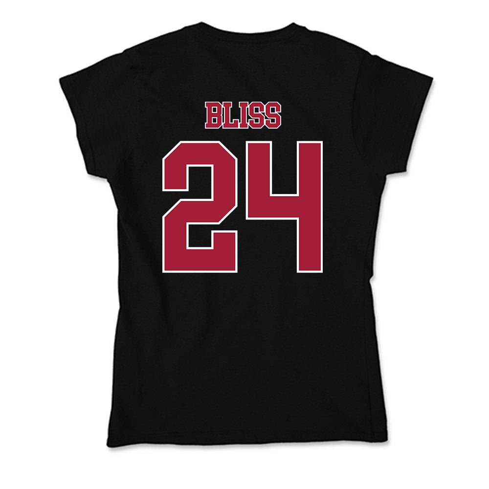 Stanford - NCAA Men's Basketball : Christian Bliss - Soft Style Women’s T-Shirt-1