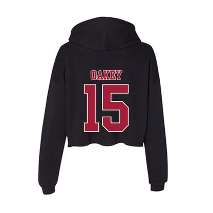 Stanford - NCAA Women's Lacrosse : Martha Oakey - Women's Crop Fleece Hoodie-1