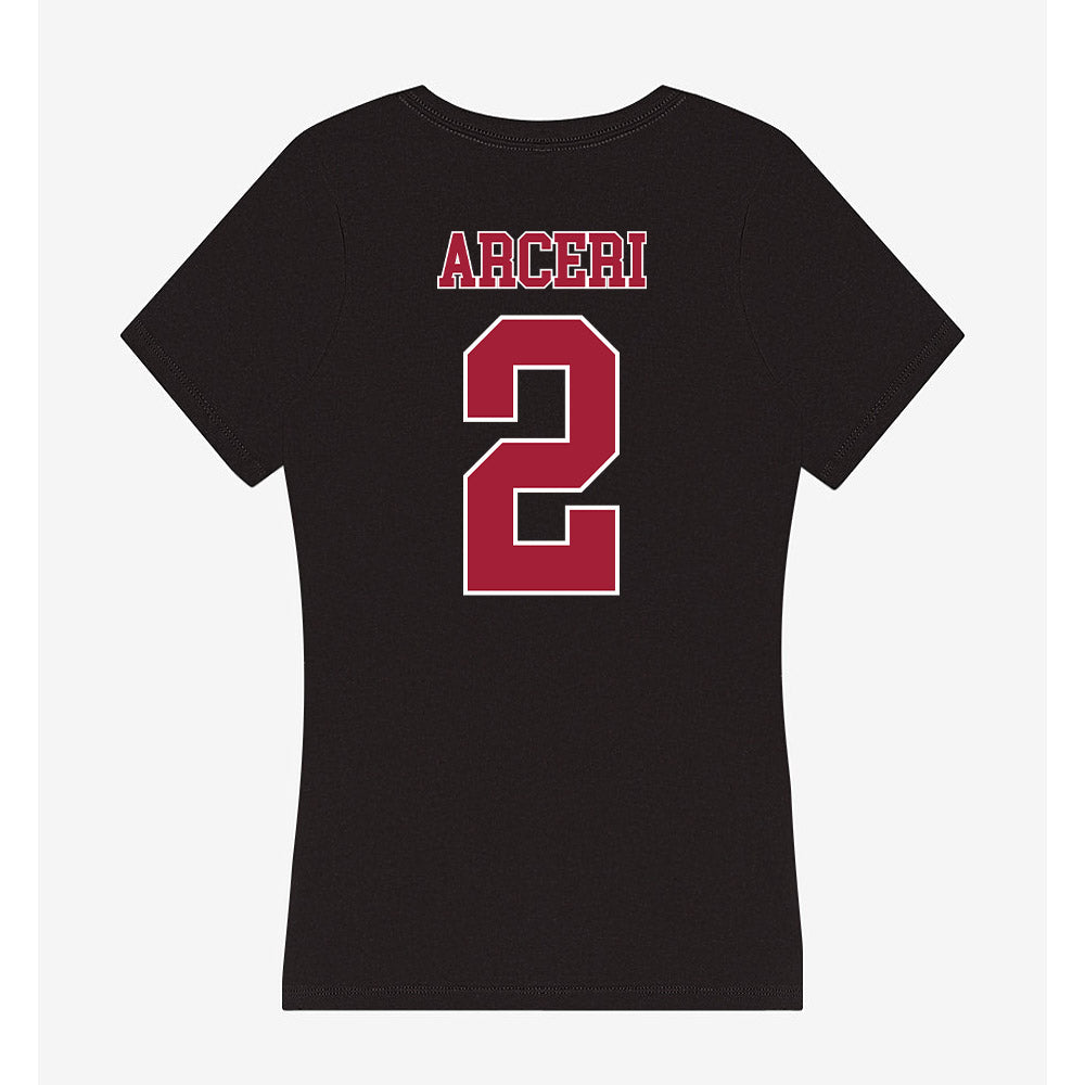 Stanford - NCAA Women's Lacrosse : Ava Arceri - Women's V-Neck T-Shirt-1