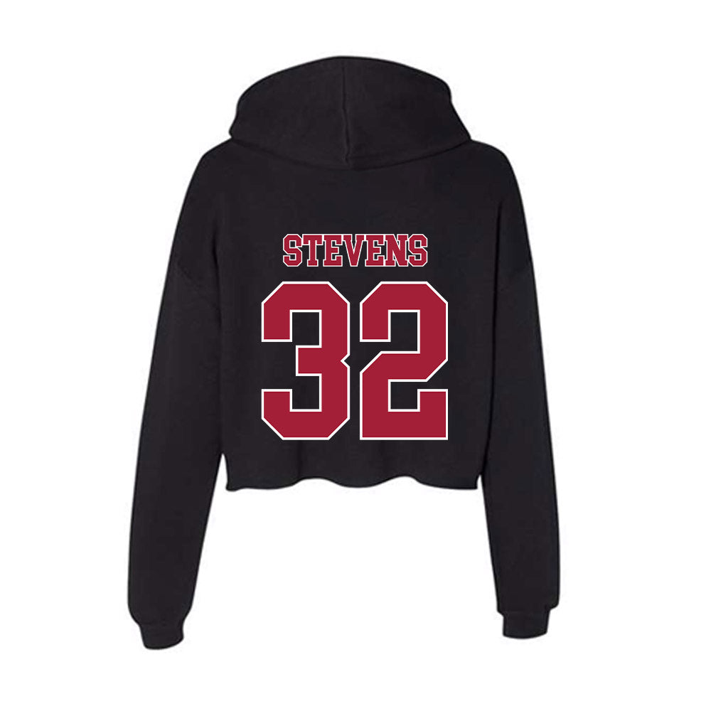 Stanford - NCAA Women's Lacrosse : Amanda Stevens - Women's Crop Fleece Hoodie-1