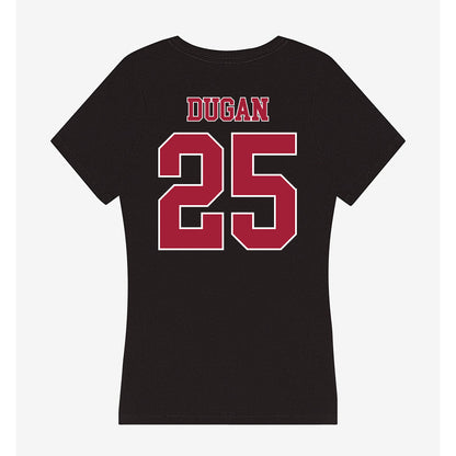 Stanford - NCAA Baseball : Nick Dugan - Women's V-Neck T-Shirt-1