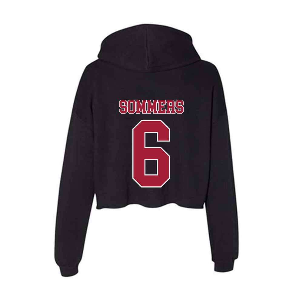 Stanford - NCAA Women's Lacrosse : Kaleigh Sommers - Women's Crop Fleece Hoodie-1