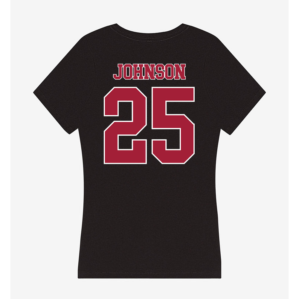Stanford - NCAA Women's Soccer : Noe Johnson - Women's V-Neck T-Shirt-1