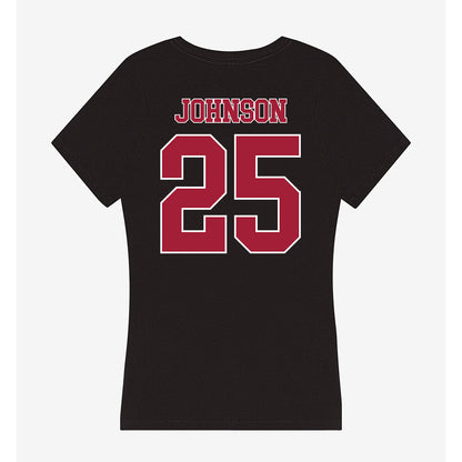 Stanford - NCAA Women's Soccer : Noe Johnson - Women's V-Neck T-Shirt-1