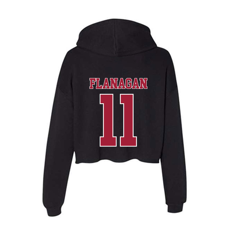 Stanford - NCAA Women's Lacrosse : Mae Flanagan - Women's Crop Fleece Hoodie-1