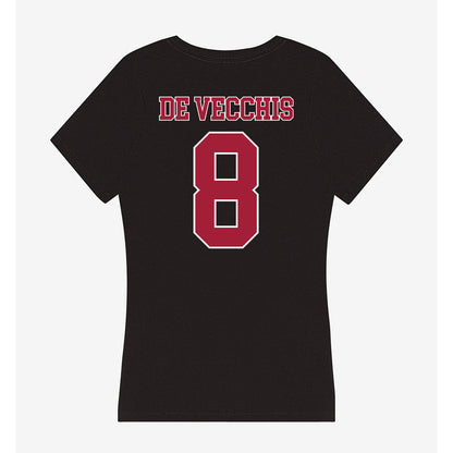 Stanford - NCAA Men's Water Polo : Simone De Vecchis - Women's V-Neck T-Shirt-1