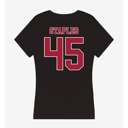 Stanford - NCAA Football : Omar Staples - Women's V-Neck T-Shirt-1