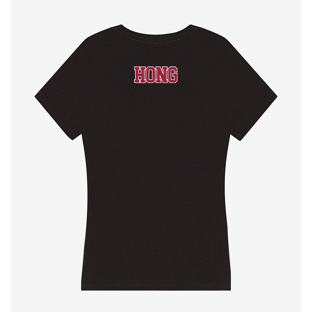 Stanford - NCAA Men's Gymnastics : Xander Hong - Women's V-Neck T-Shirt-1