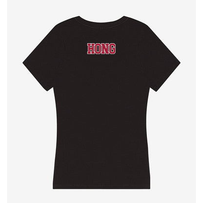 Stanford - NCAA Men's Gymnastics : Xander Hong - Women's V-Neck T-Shirt-1