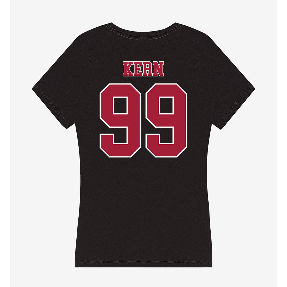 Stanford - NCAA Softball : Taryn Kern - Women's V-Neck T-Shirt-1