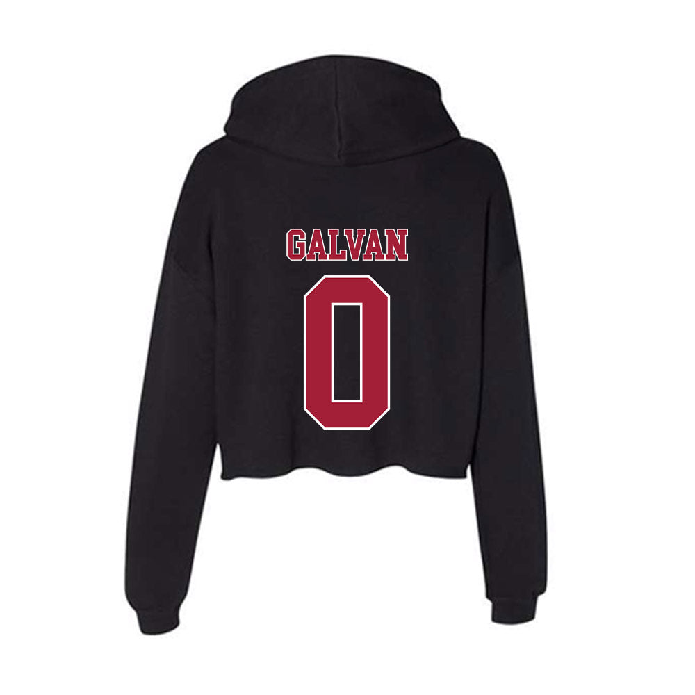 Stanford - NCAA Football : Jahsiah Galvan - Women's Crop Fleece Hoodie-1