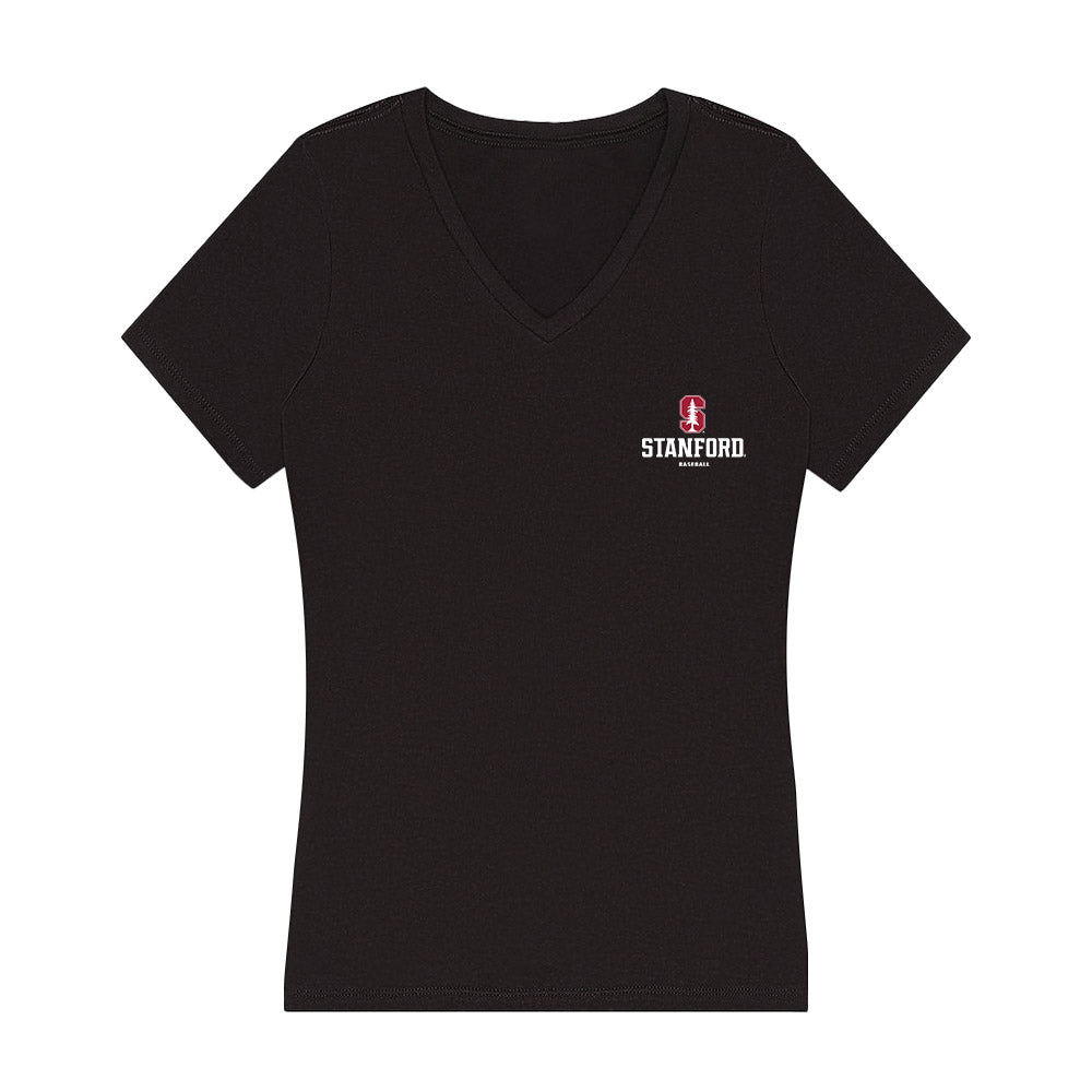 Stanford - NCAA Baseball : Nick Dugan - Women's V-Neck T-Shirt-0