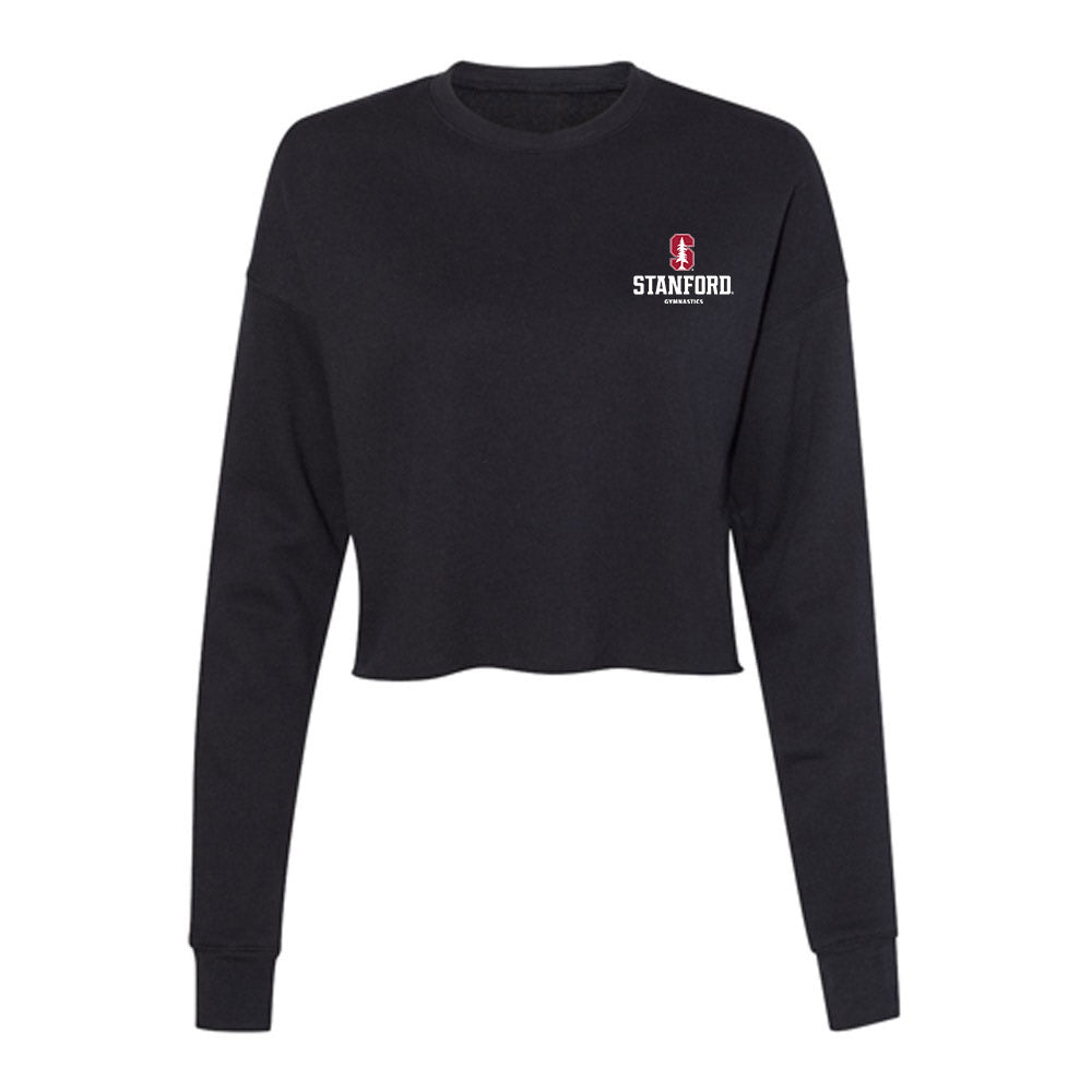 Stanford - NCAA Men's Gymnastics : Xander Hong - Women's Cropped Crew Fleece-0