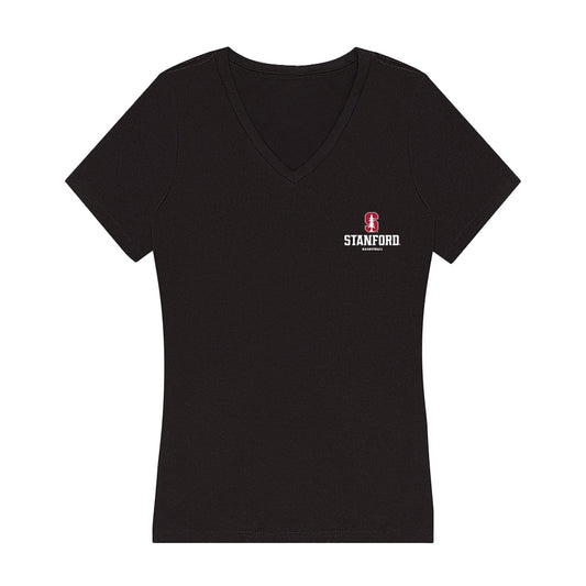 Stanford - NCAA Men's Basketball : Christian Bliss - Women's V-Neck T-Shirt-0