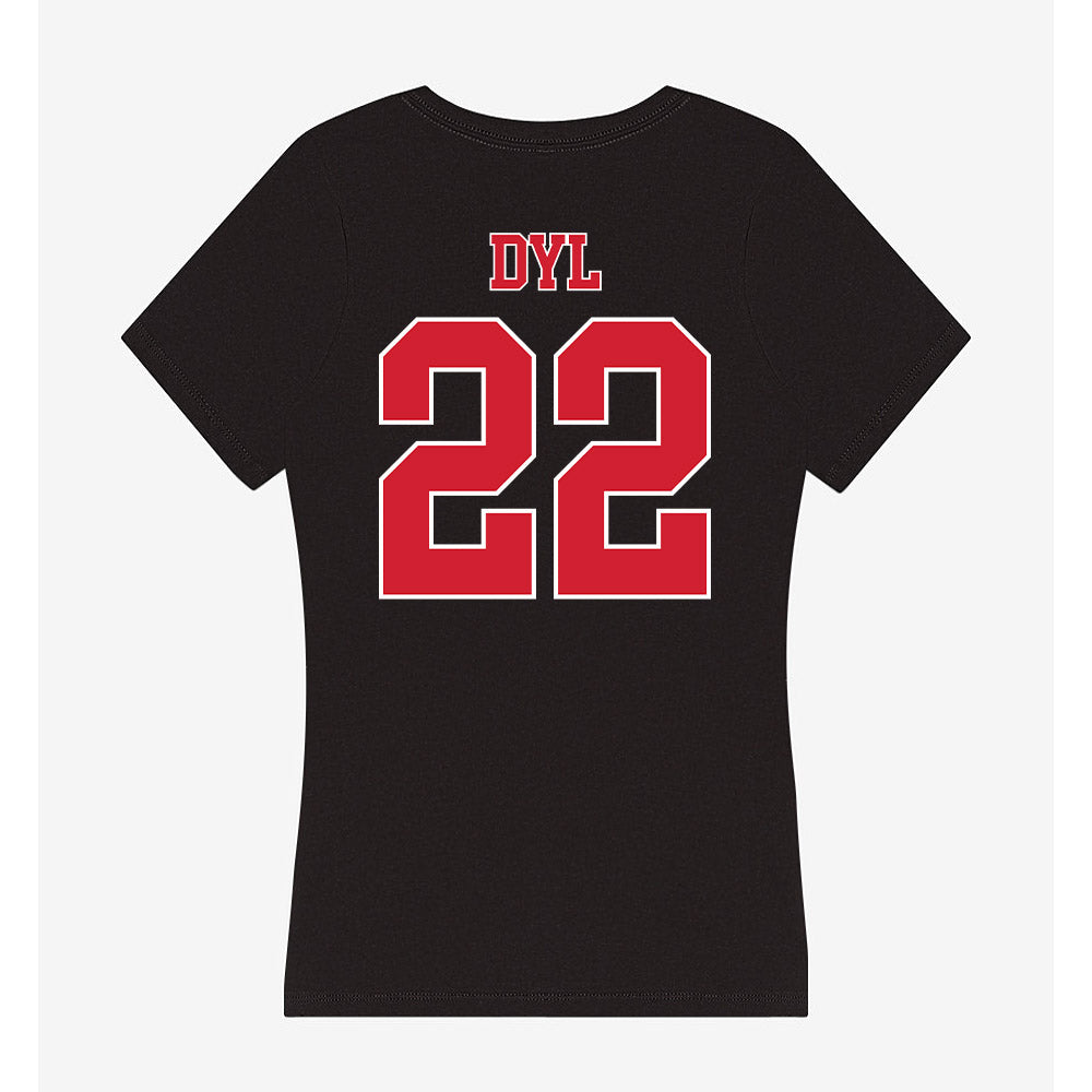 Fairfield - NCAA Men's Lacrosse : Carson Dyl - Women's V-Neck T-Shirt-1