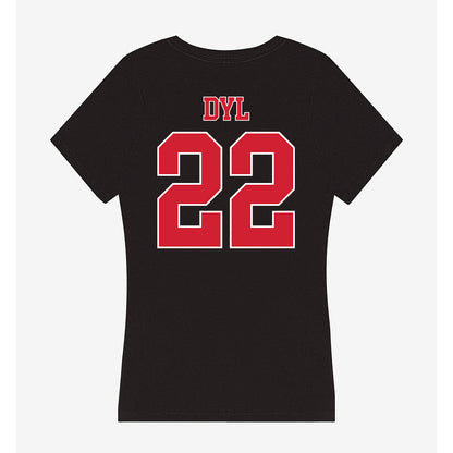 Fairfield - NCAA Men's Lacrosse : Carson Dyl - Women's V-Neck T-Shirt-1