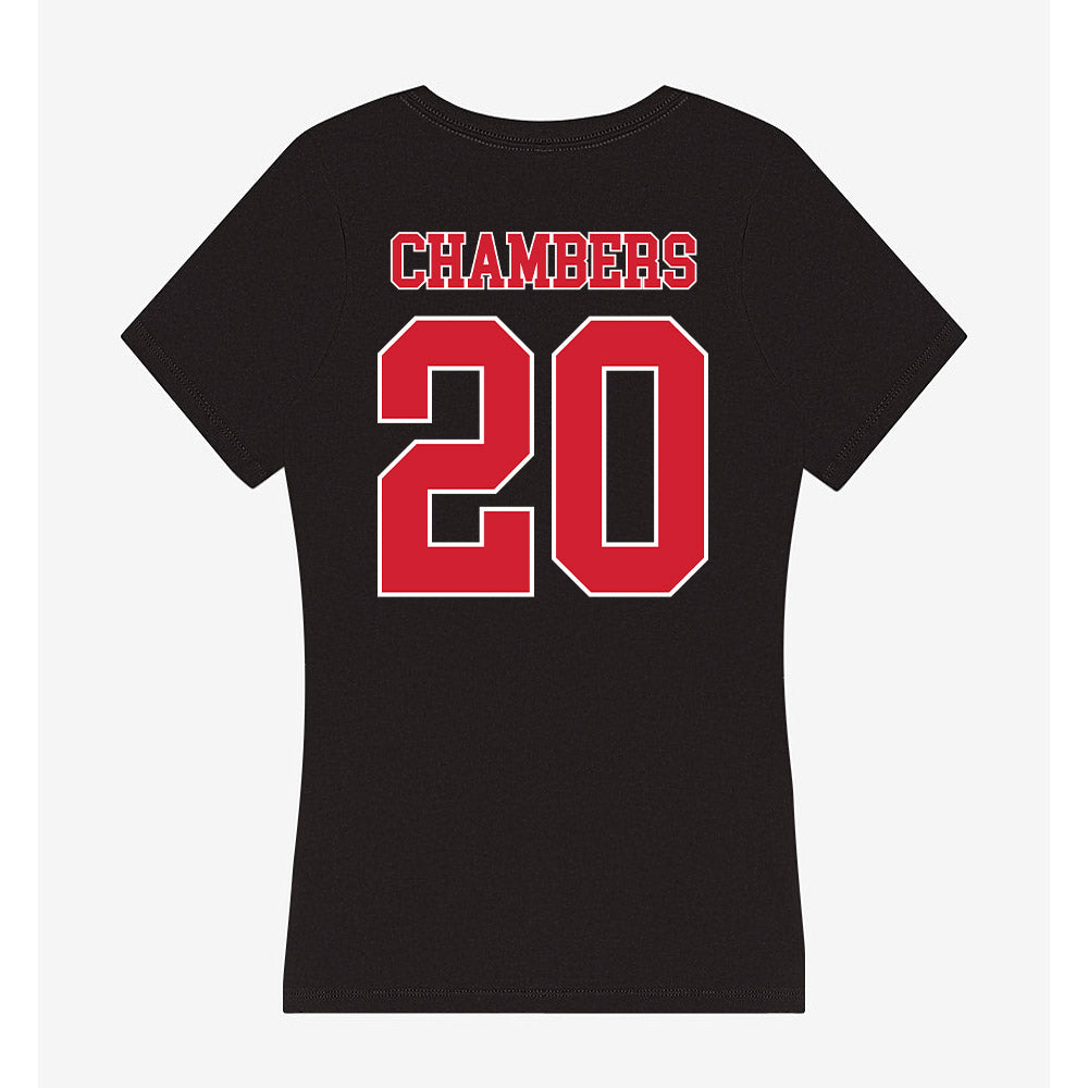 Fairfield - NCAA Baseball : Joseph Chambers - Women's V-Neck T-Shirt-1
