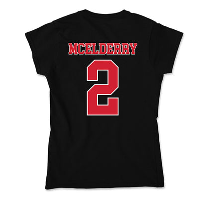 Fairfield - NCAA Men's Soccer : Liam McElderry - Soft Style Women’s T-Shirt-1