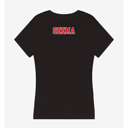 Fairfield - NCAA Women's Golf : Chulathida Seema - Women's V-Neck T-Shirt-1