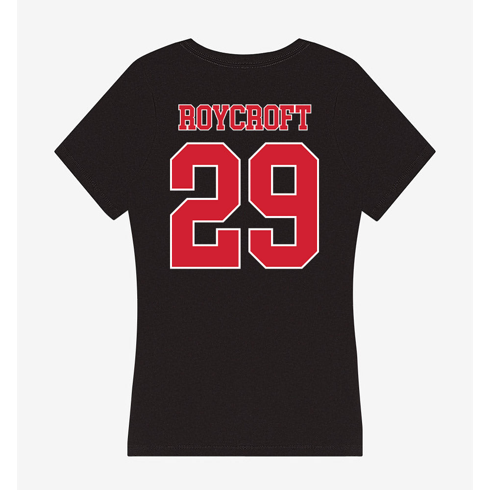 Fairfield - NCAA Women's Soccer : Riley Roycroft - Women's V-Neck T-Shirt-1
