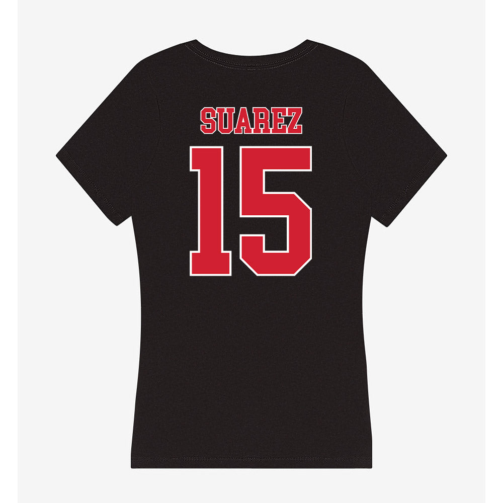 Fairfield - NCAA Women's Volleyball : Daniella Suarez - Women's V-Neck T-Shirt-1