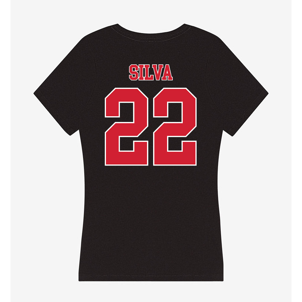 Fairfield - NCAA Women's Soccer : Hanah Silva - Women's V-Neck T-Shirt-1