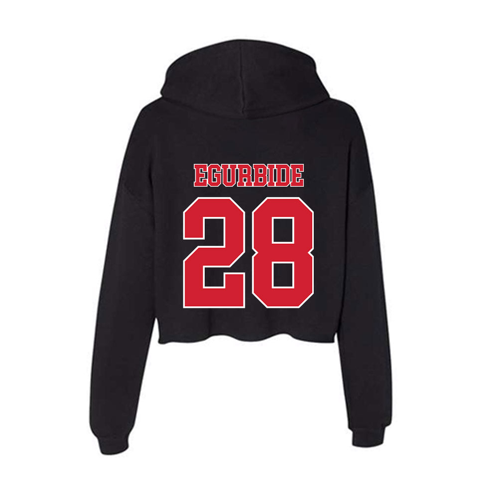 Fairfield - NCAA Men's Soccer : Xavier Egurbide - Women's Crop Fleece Hooded Sweatshirt-1
