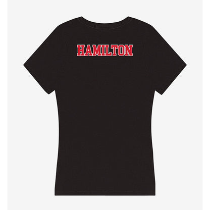 Fairfield - NCAA Men's Rowing : James Hamilton - Women's V-Neck T-Shirt-1