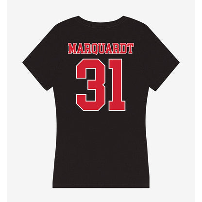Fairfield - NCAA Women's Lacrosse : Anna Marquardt - Women's V-Neck T-Shirt-1
