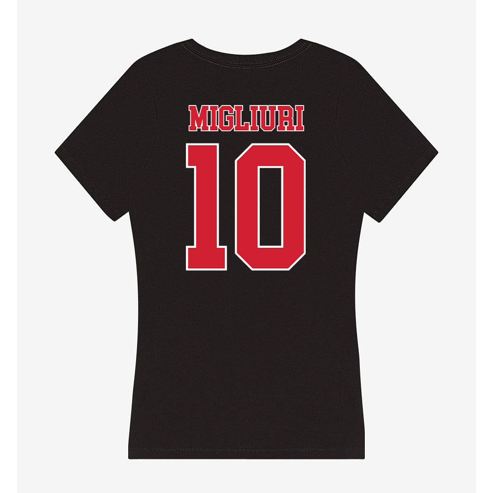 Fairfield - NCAA Women's Volleyball : Noella Migliuri - Women's V-Neck T-Shirt-1