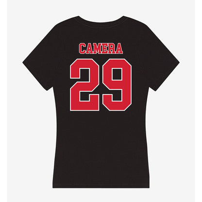 Fairfield - NCAA Baseball : Dom Camera - Women's V-Neck T-Shirt-1