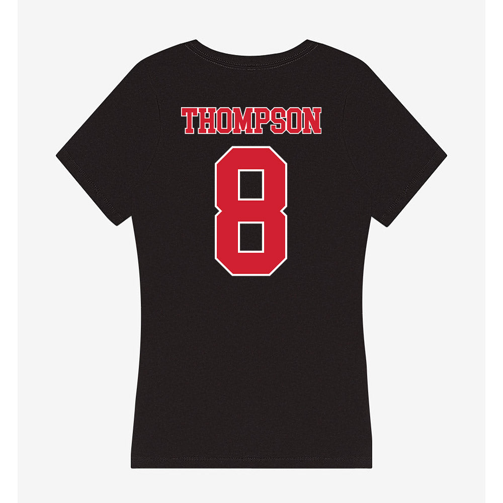 Fairfield - NCAA Men's Soccer : Drew Thompson - Women's V-Neck T-Shirt-1