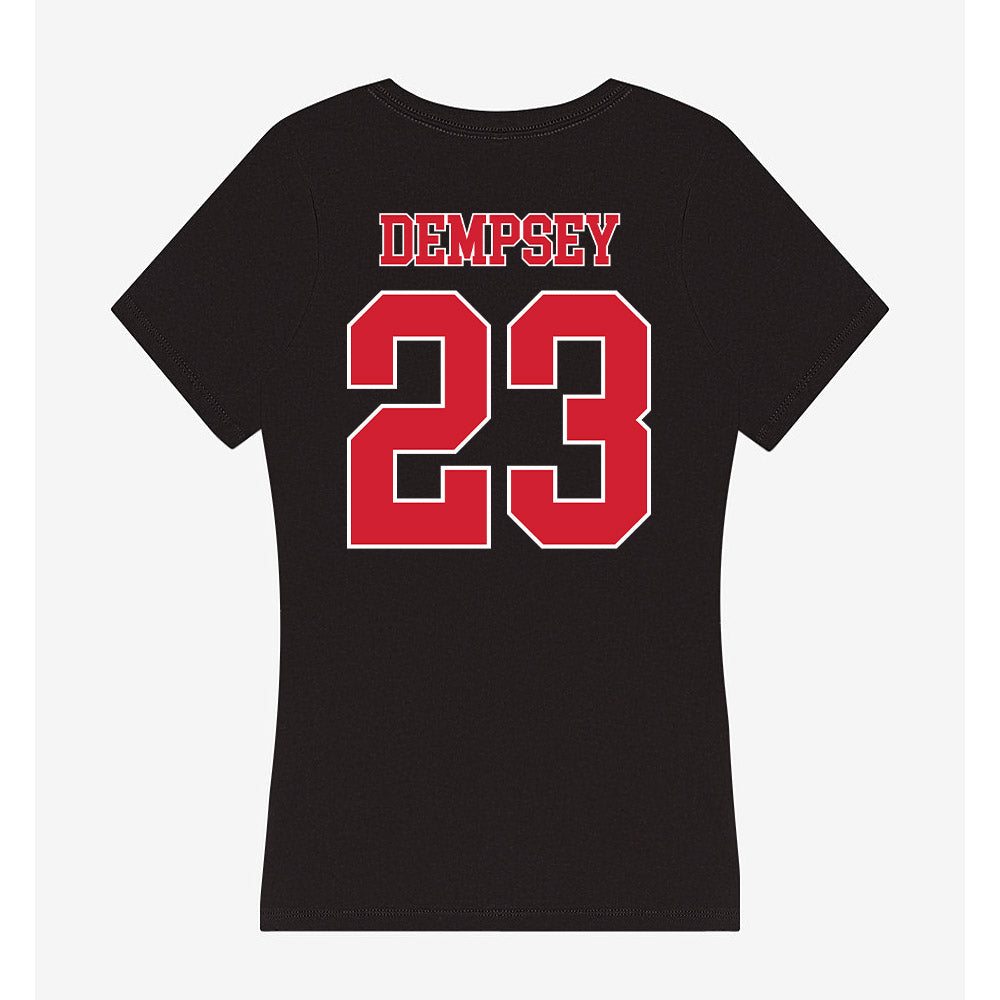Fairfield - NCAA Women's Soccer : Bridget Dempsey - Women's V-Neck T-Shirt-1