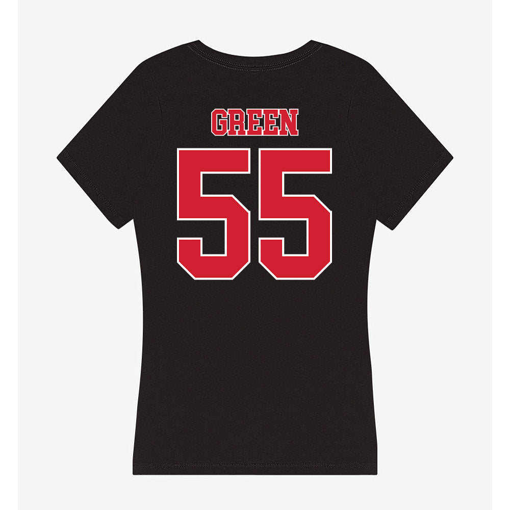 Fairfield - NCAA Women's Basketball : Nia Green - Women's V-Neck T-Shirt-1