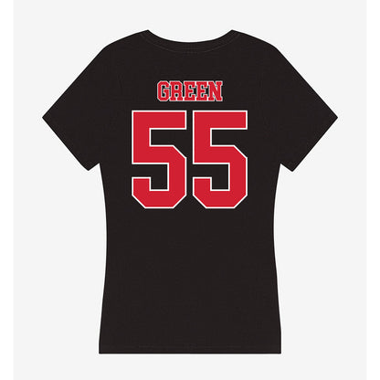 Fairfield - NCAA Women's Basketball : Nia Green - Women's V-Neck T-Shirt-1