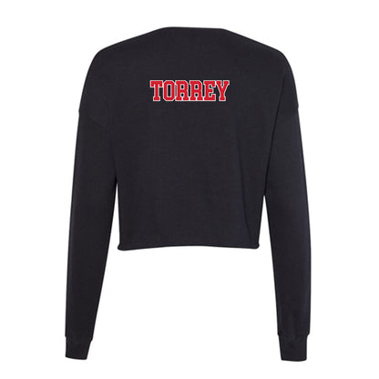 Fairfield - NCAA Women's Swimming & Diving : Katie Torrey - Women's Cropped Crew Fleece-1