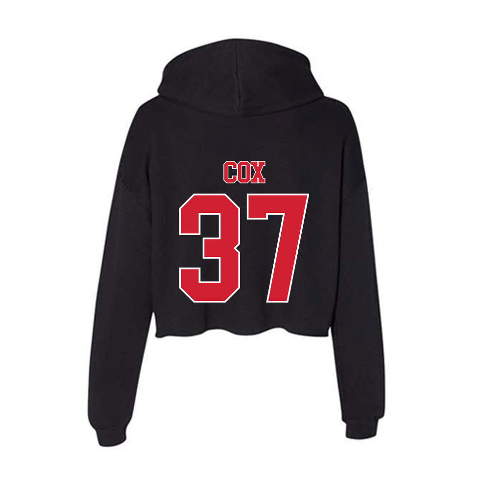 Fairfield - NCAA Men's Lacrosse : Jack Cox - Women's Crop Fleece Hoodie-1