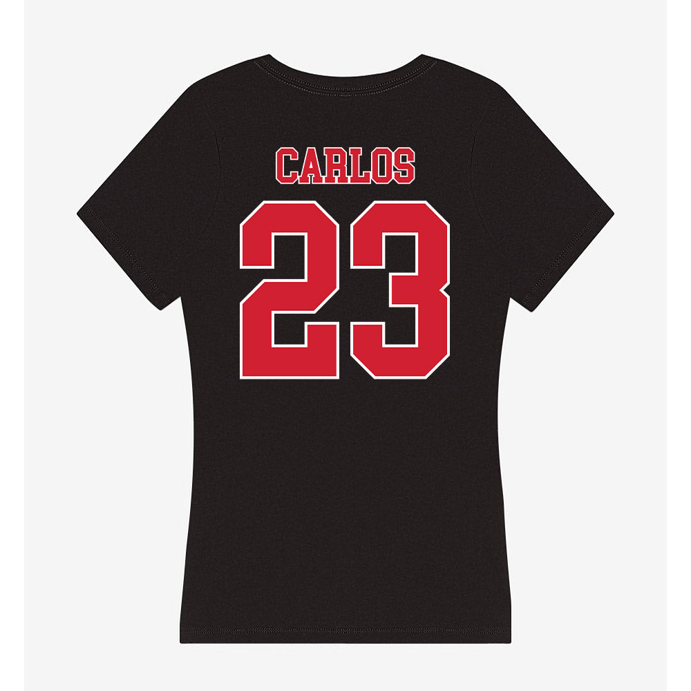 Fairfield - NCAA Men's Soccer : Cristiano Carlos - Women's V-Neck T-Shirt-1