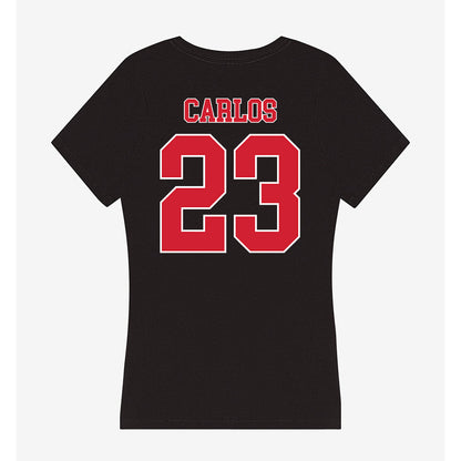 Fairfield - NCAA Men's Soccer : Cristiano Carlos - Women's V-Neck T-Shirt-1