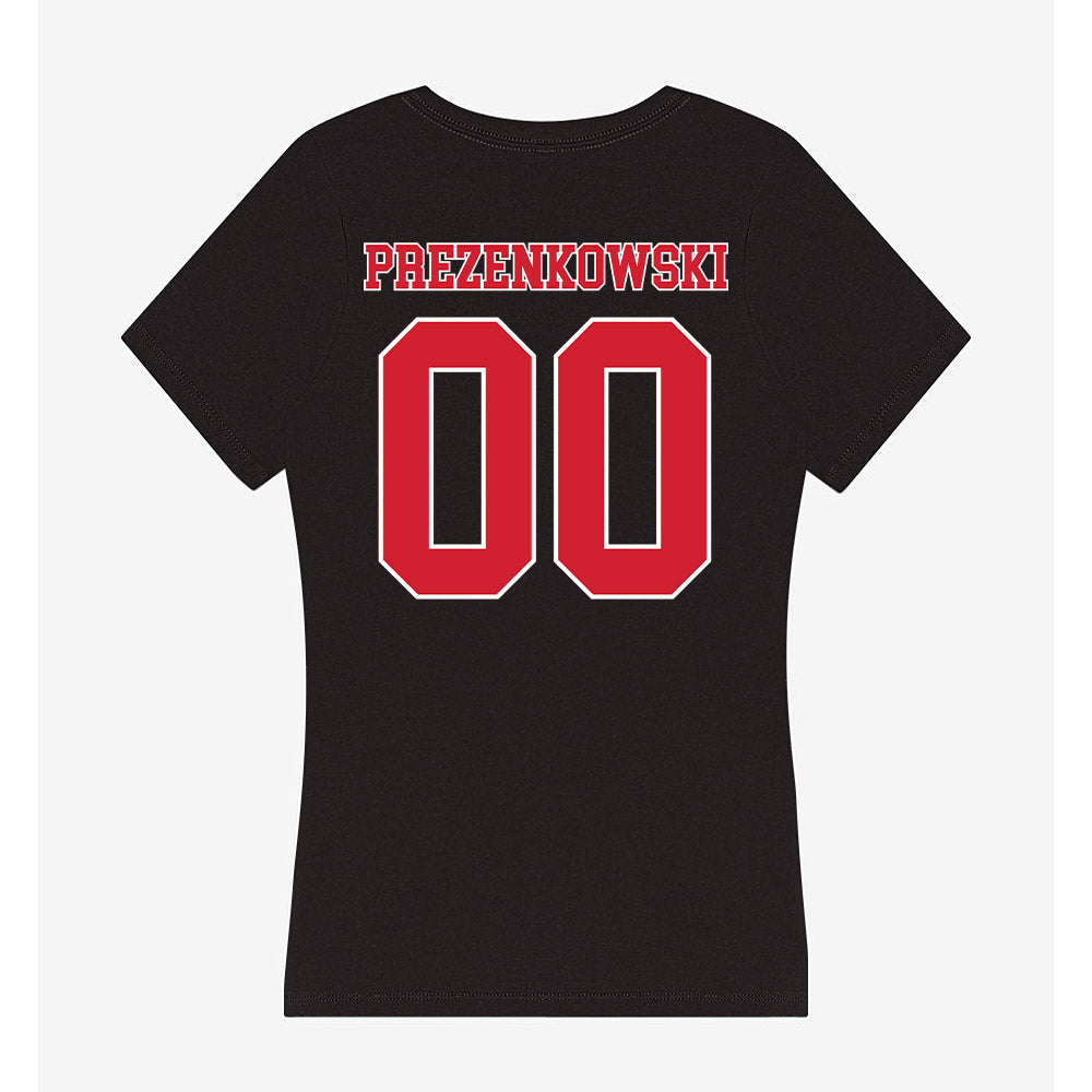Fairfield - NCAA Women's Soccer : Leah Prezenkowski - Women's V-Neck T-Shirt-1