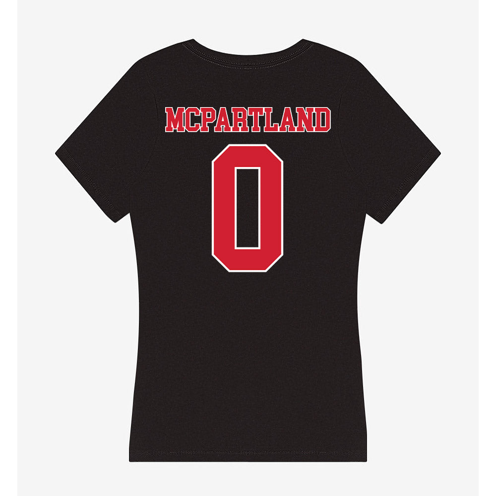 Fairfield - NCAA Men's Lacrosse : Will McPartland - Women's V-Neck T-Shirt-1