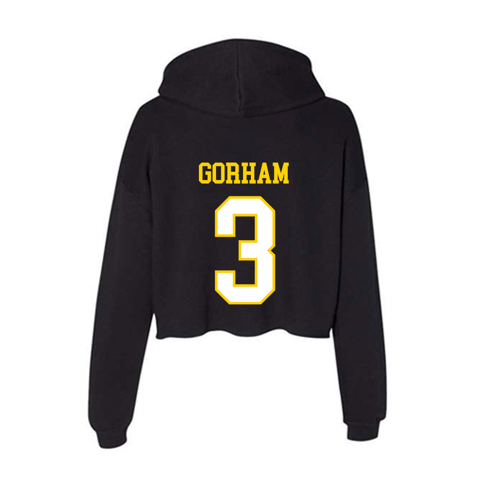 Delaware - NCAA Football : Brandon Gorham - Women's Crop Fleece Hoodie-1