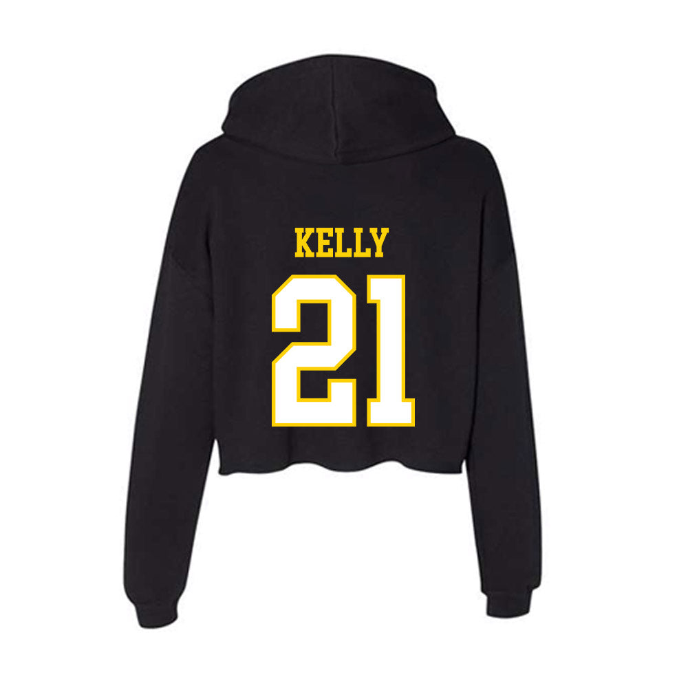Delaware - NCAA Men's Soccer : Colin Kelly - Women's Crop Fleece Hooded Sweatshirt-1